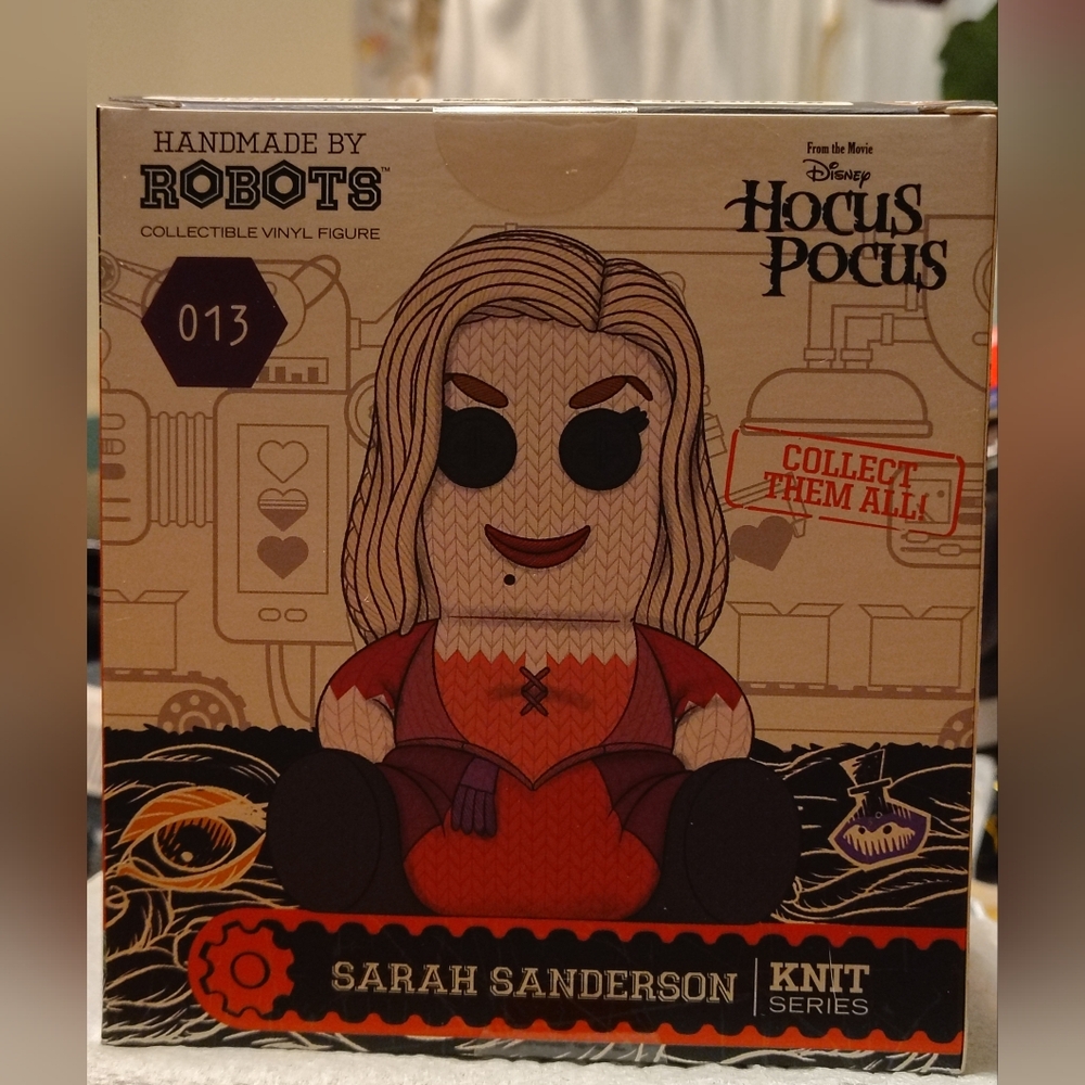 Disney Handmade By Robots Hocus Pocus Sarah Sanderson Knit Series Vinyl Figure - Picture 4 of 7